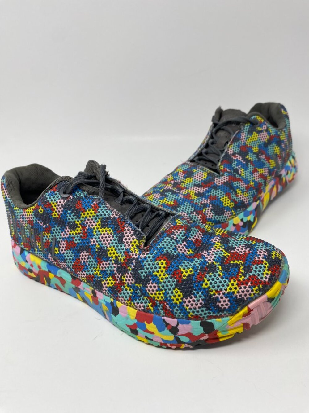 NOBULL Wild Impact Shoes Sneakers Womens 9.5 Mens 8 Pixel Trainer Sneakers